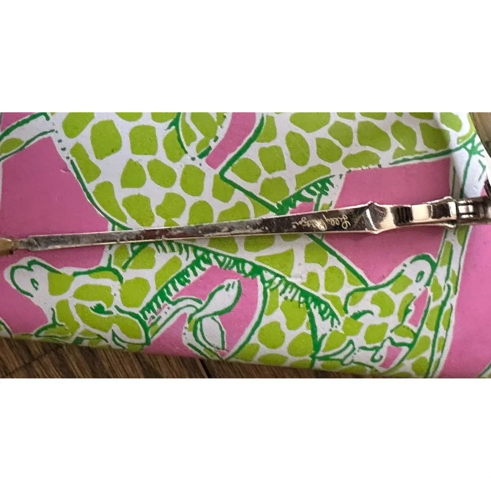 Lilly Pulitzer Chrissy Eyeglasses Black Flex 52-15-135 with Giraffe Case